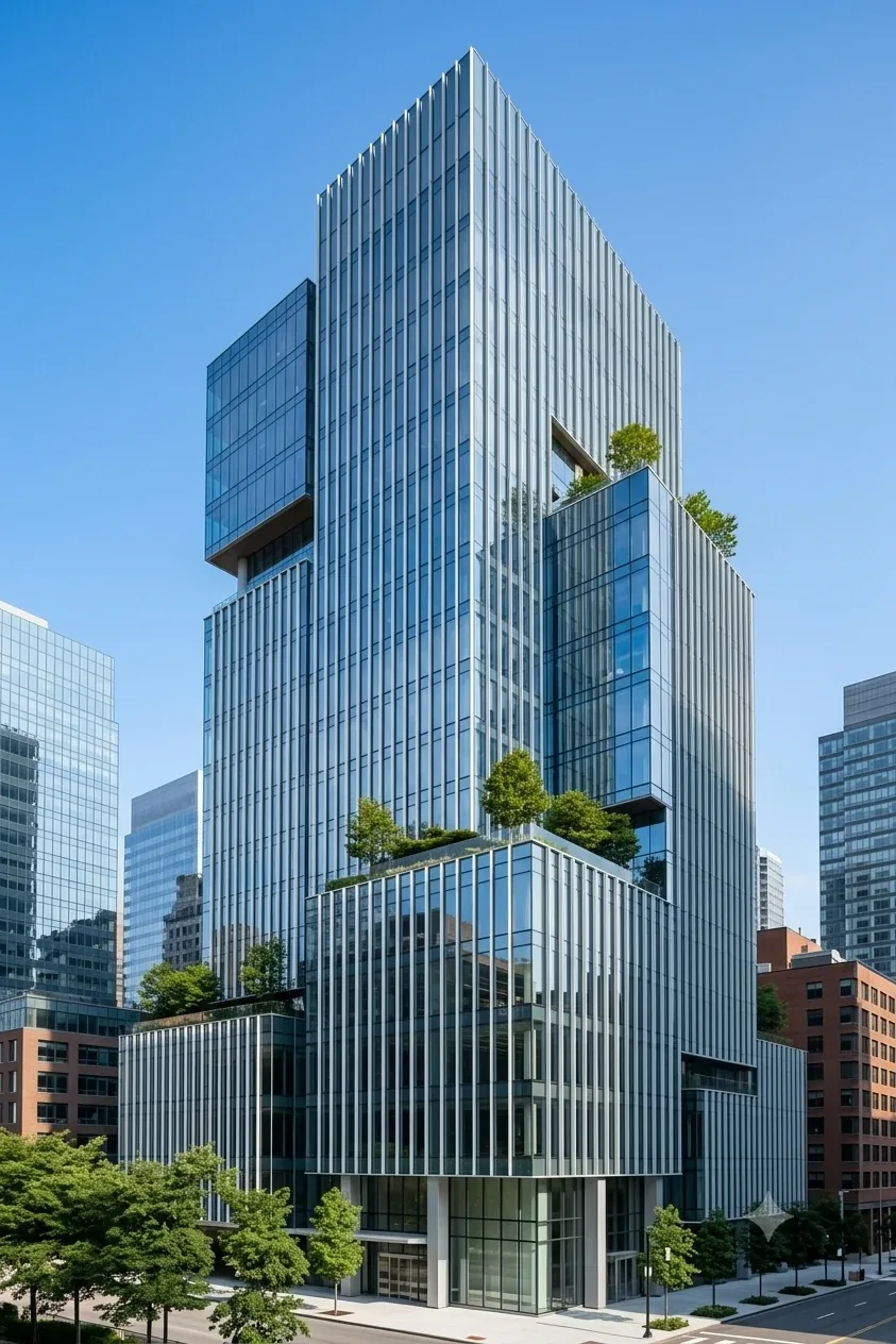 A modern corporate building